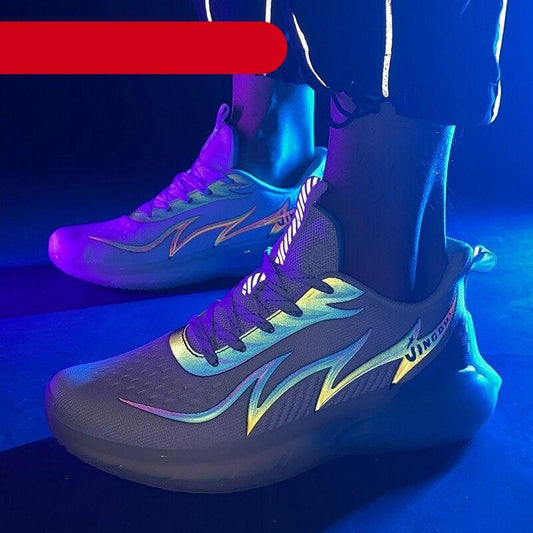 Unisex Modern Casual Spring Autumn Comfortable Breathable Fashion Casual Sports Night Fluorescent Walking Running Tennis Fashion Outdoor Walking Mixed Colors Sneakers
