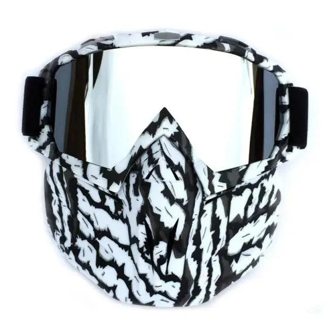 Unisex Snowboard Glasses Snowmobile Skiing Goggles For Men Women Windproof Sunglasses With Detachable Mask