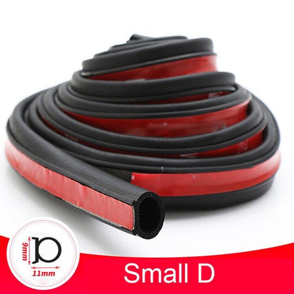 Universal Self Adhesive Auto Rubber Weather Draft Seal Strip Weather-strip for Car Window and Door Car Door Seal Strip Auto Stickers Rubber Noise Insulation Anti-Dust Soundproofing Sealing Strips Interior Accessories