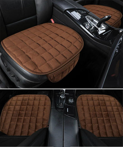Universal Winter Warm Car Seat Cover Cushion Anti-slip Front Chair Seat Breathable Pad Car Seat Protector Seat Covers Car Seat Breathable Anti Slip Car Seat Cushion Cover Pad Mat Nonslip Winter Warm Lattice Pattern Protector Auto Chair Cushion for Cars