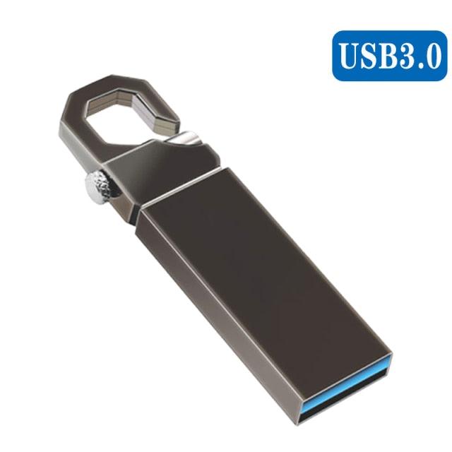 USB 3.0 Metal Pen Drive 8GB 16GB 32GB 64GB USB Flash Drive Flash Stick Disk On Key 3.0 Memory Stick Dual Memory Stick for Laptop PC Mac Computer Car Audio Projector