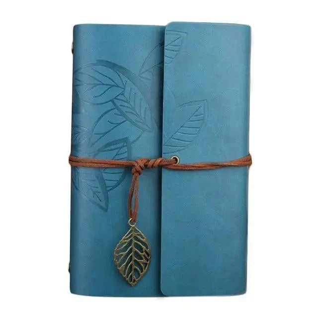 Vintage PU Leather Diary Notebook Journal  Retro Book Traveler Planners Office School Supplies