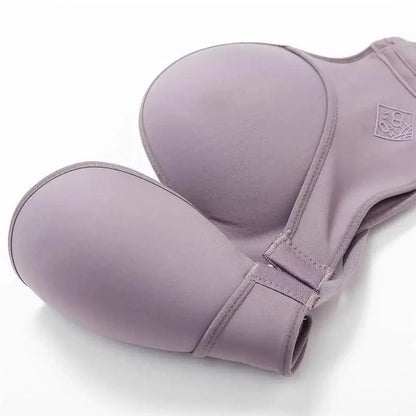 Vintage Style Front Closure Sexy Push Up Bra Women Invisible Bras Underwear Lingerie for Female Brassiere Strapless Seamless Bralette ABC Cup