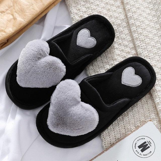 Warm Fluffy Slippers Women Faux Fur Slipper Indoor Floor Slides Flat Soft Furry House Warm Comfortable Fuzzy Furry Bedroom Slippers Indoor Cozy Memory Foam Anti-Slip Flip Flops