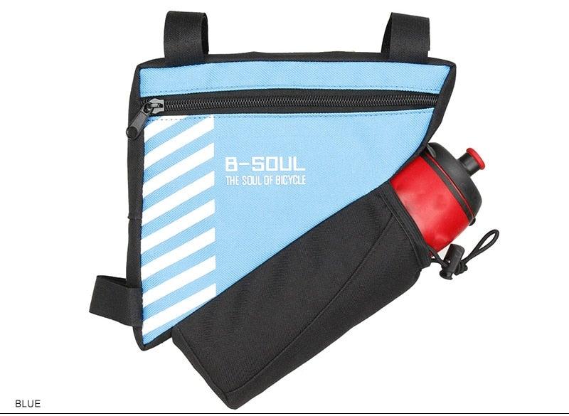 Waterproof Bicycle Bag Bike Triangle Bag For Bicycle Front Frame Bag Bike Bag Cycling Top Tube Bag Bicycle Bottle Bag Bike Storage Frame Bag Bicycle Front Tube Triangle Water Resistant Cycling Pack Strap On Pouch Bike Accessories Tool Accessible