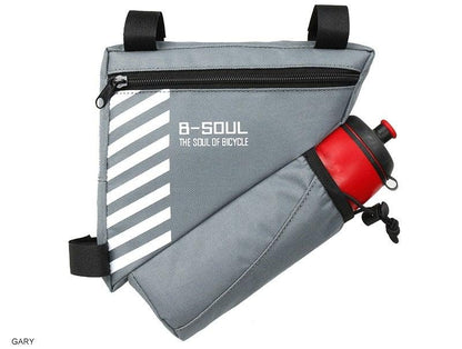 Waterproof Bicycle Bag Bike Triangle Bag For Bicycle Front Frame Bag Bike Bag Cycling Top Tube Bag Bicycle Bottle Bag Bike Storage Frame Bag Bicycle Front Tube Triangle Water Resistant Cycling Pack Strap On Pouch Bike Accessories Tool Accessible