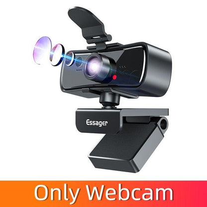 Webcam 2K Full HD Web Camera For PC Computer Laptop USB Web Cam With Microphone Autofocus WebCamera Conferencing and Video Calling
