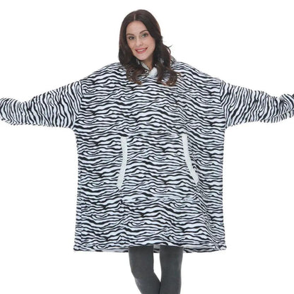 Winter Oversized Wearable Blanket Women Hoodies Sweatshirt TV Blanket With Sleeves Pullover Warm Soft Unisex Hoody Comfortable Sweatshirts For Autumn