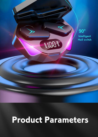Wireless Earbuds Touch Control Earphone No Delay Noise Reduction Bluetooth Headphone Gaming Headset y Lewith Mic Updated Design with Industrading Sound & Improved Comfort, Long Wireless Range, Up to 24 Hours of Talk Time