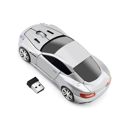 Wireless Mouse Blue Car Shaped Design 1600DPI Mouse USB Optical  Ergonomic 3D Sports Car Mice For Laptop