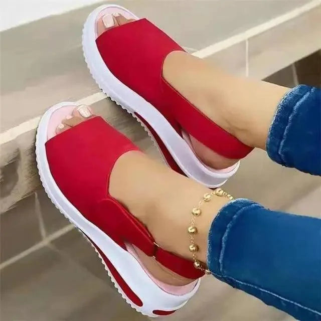 Womens Casual Stylish Sandals Summer Flats Elegant Comfort Buckle Strap Fashion Design