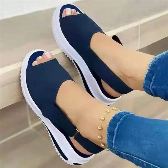 Womens Casual Stylish Sandals Summer Flats Elegant Comfort Buckle Strap Fashion Design