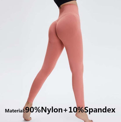 Yoga High Waist Push Up Seamless Sport Leggings Women Workout Pants Super Stretchy Gym Workout Tight Sport Leggings Lightweight Running Pants